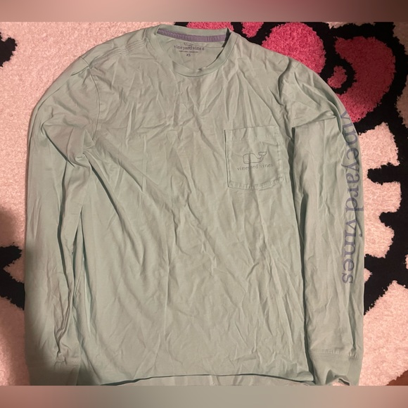 Vineyard Vines Teal Long Sleeve Top💕 - Picture 5 of 5